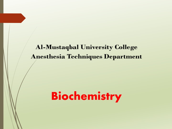 biochemistry
