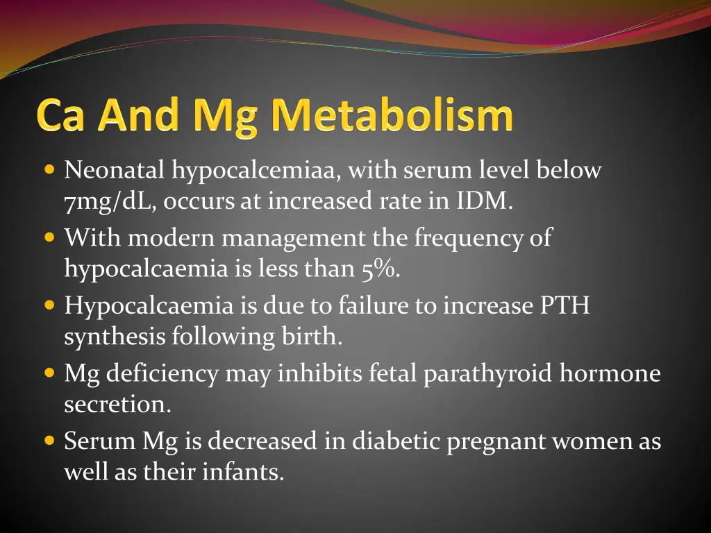 neonatal hypocalcemiaa with serum level below