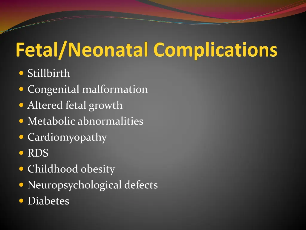 stillbirth congenital malformation altered fetal
