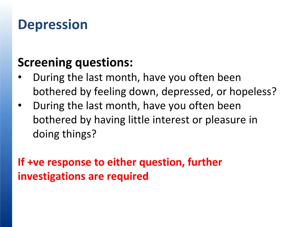 depression