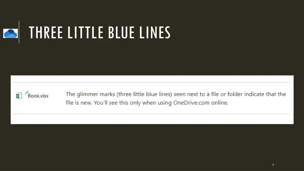 three little blue lines