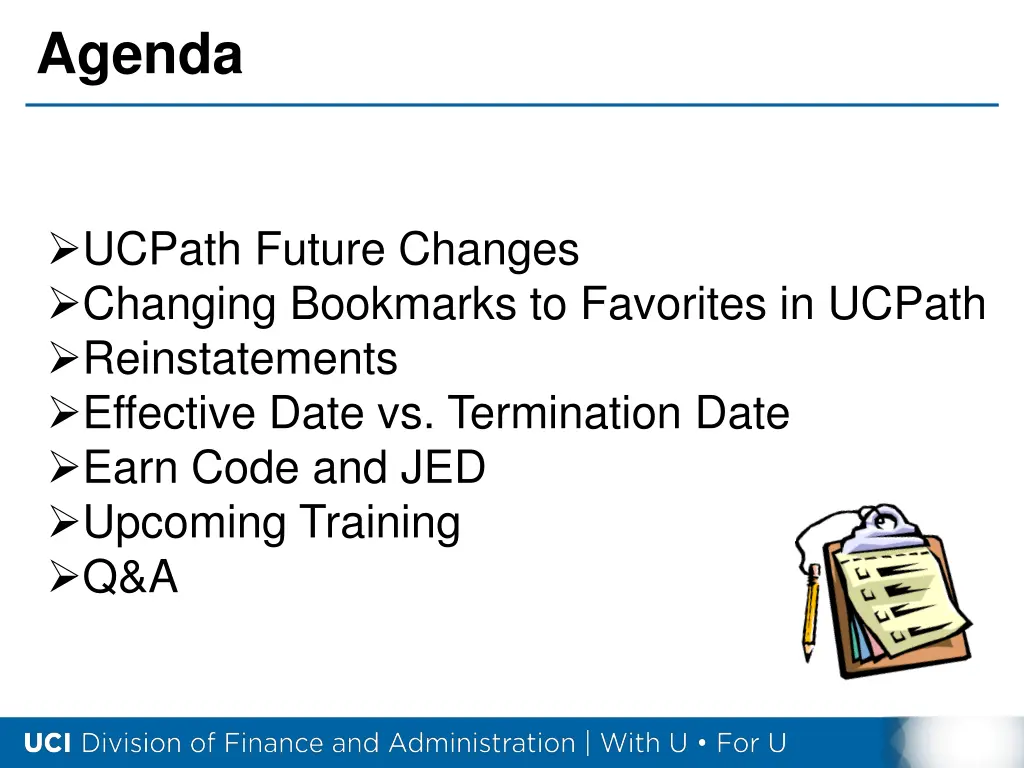 agenda