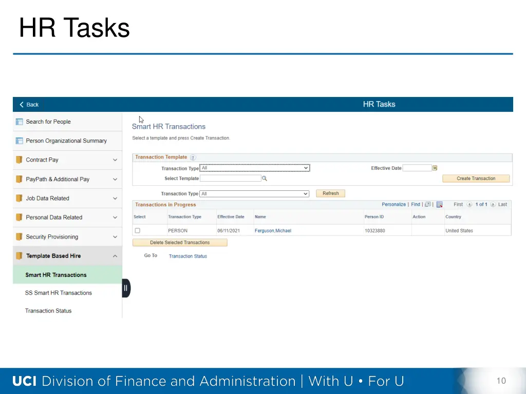 hr tasks