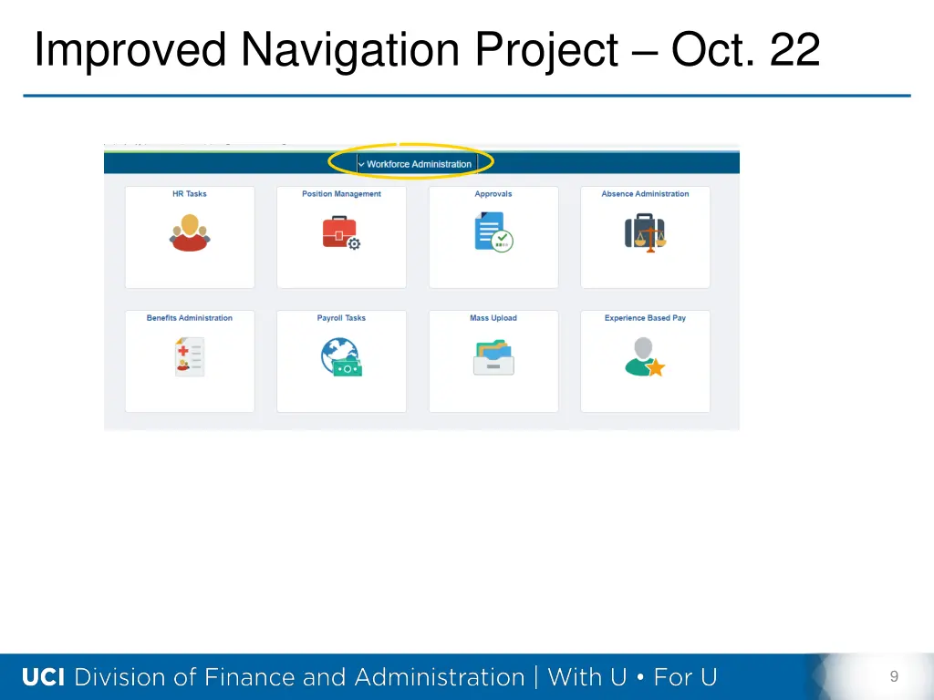 improved navigation project oct 22