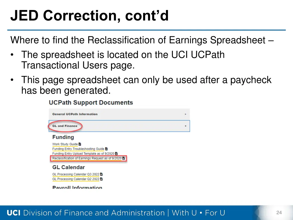 jed correction cont d