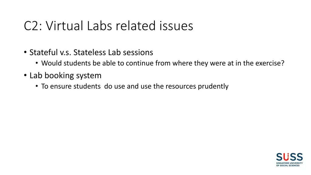 c2 virtual labs related issues