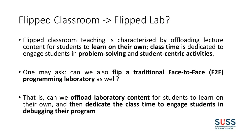 flipped classroom flipped lab