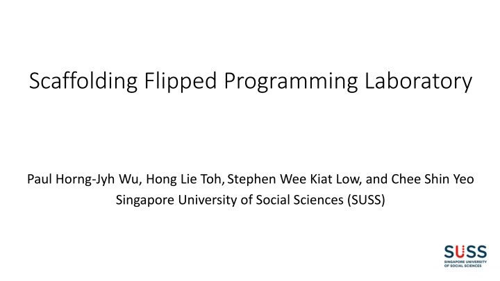 scaffolding flipped programming laboratory