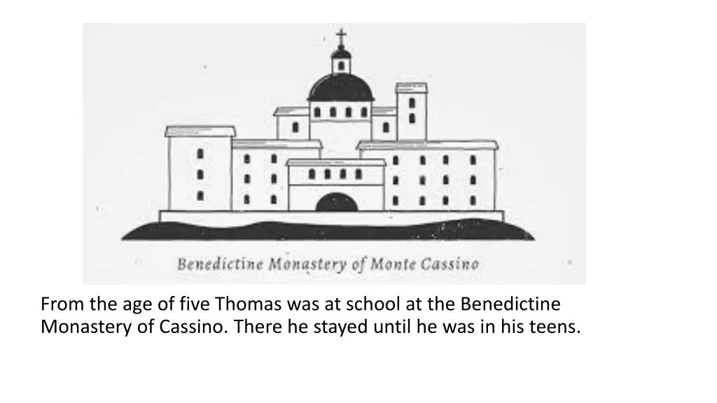 from the age of five thomas was at school