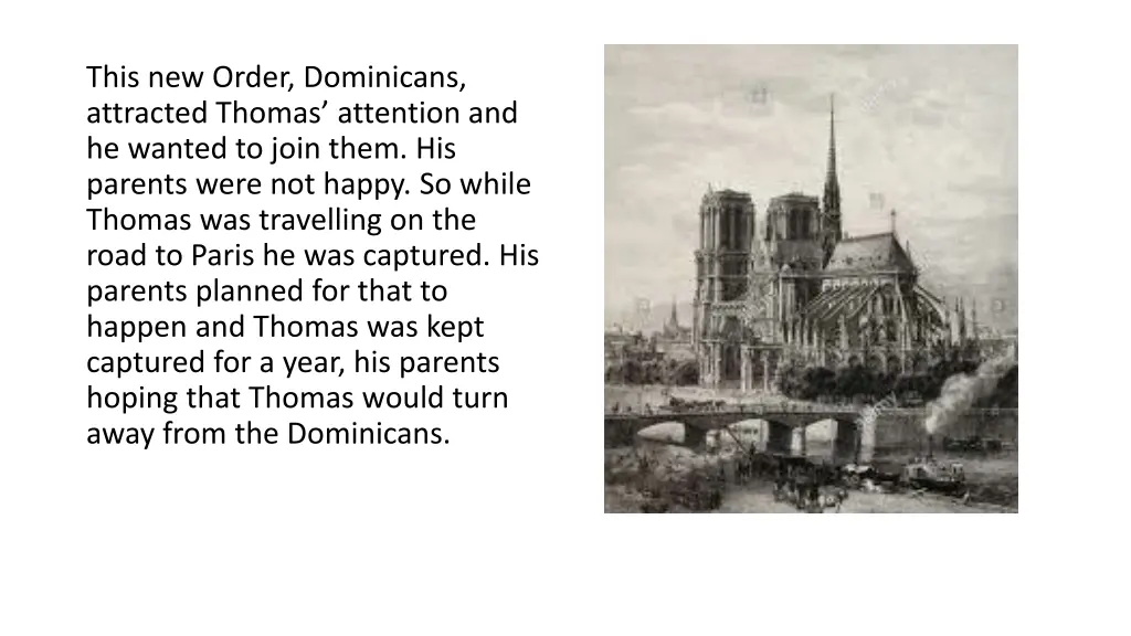 this new order dominicans attracted thomas
