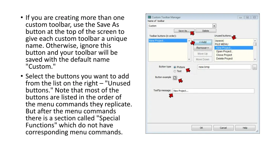 if you are creating more than one custom toolbar