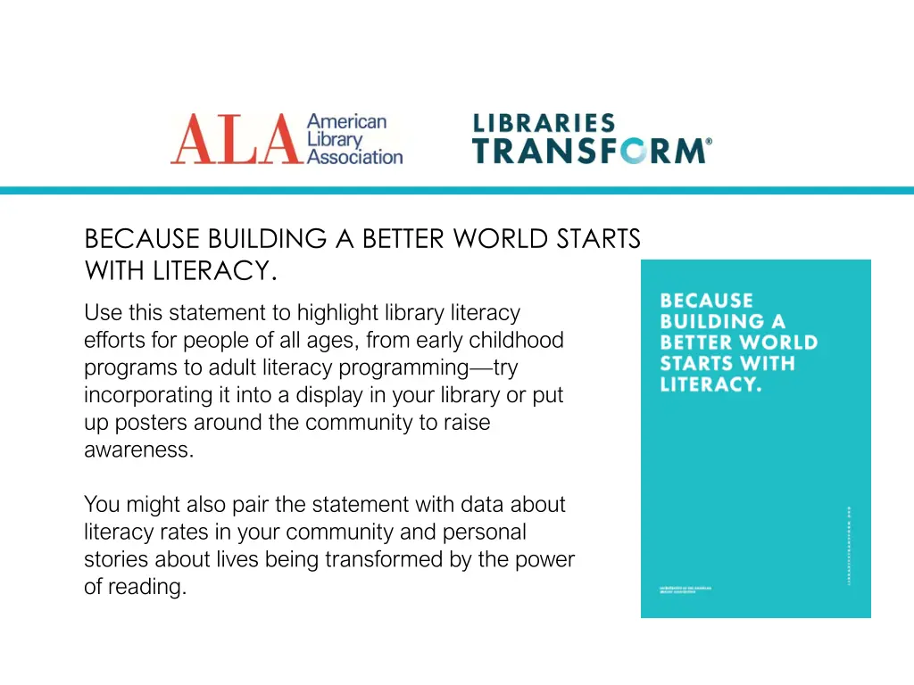 because building a better world starts with
