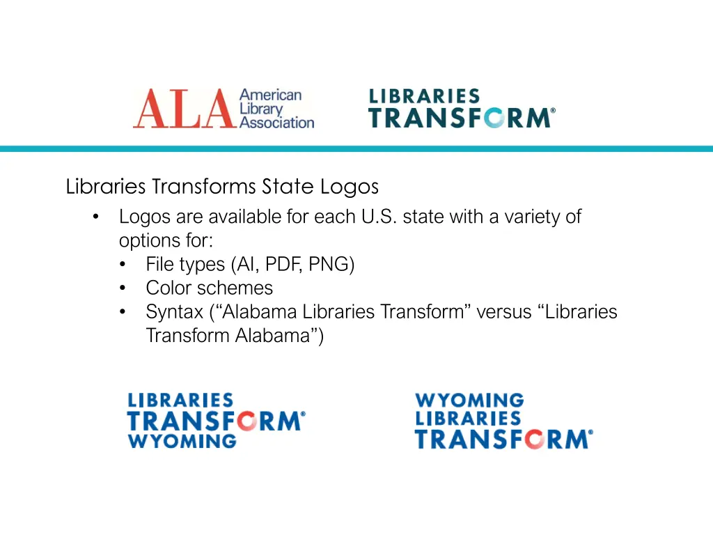 libraries transforms state logos logos