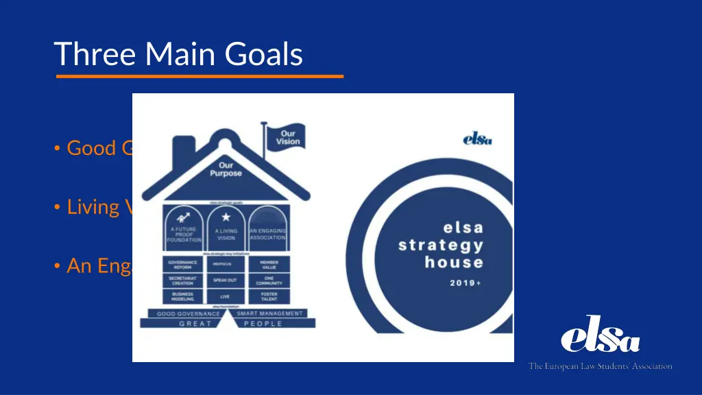 three main goals