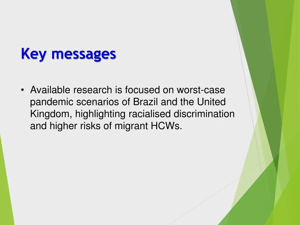 key messages