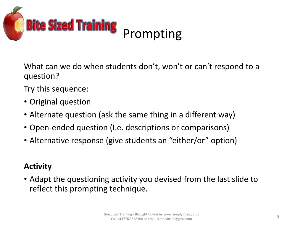 prompting