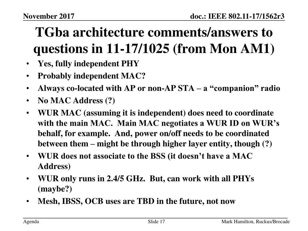 november 2017 tgba architecture comments answers