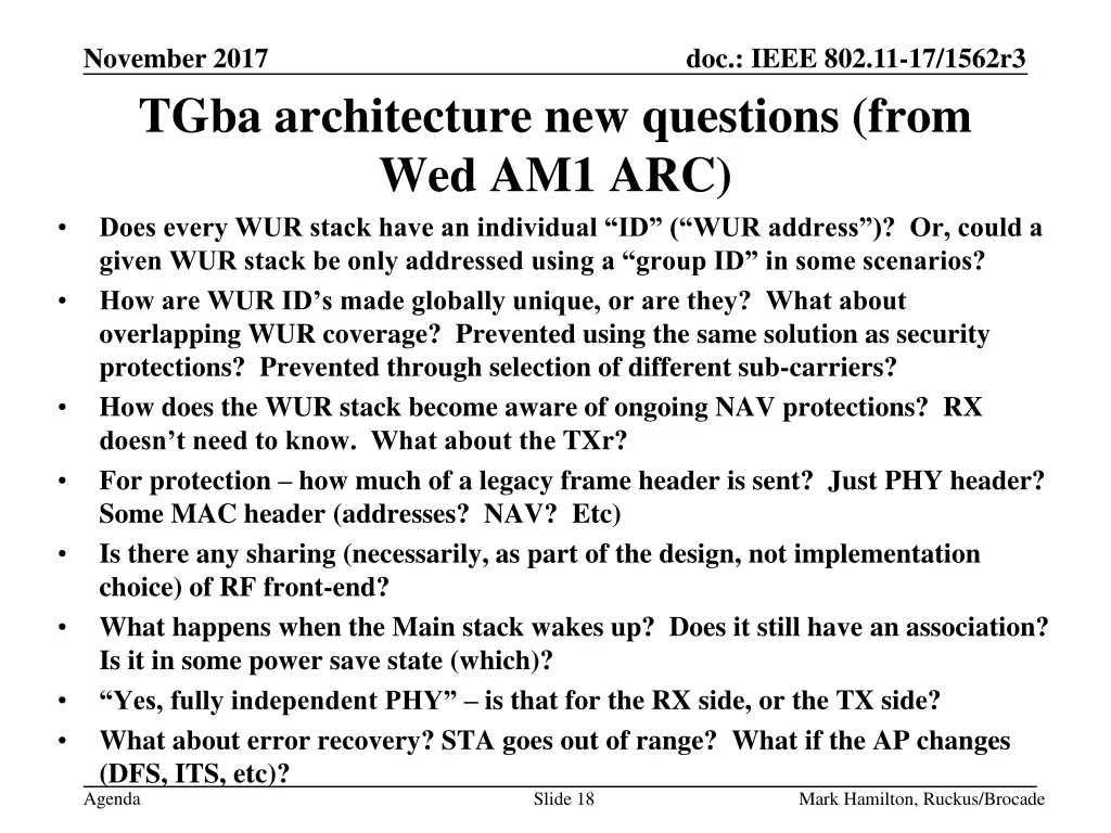 november 2017 tgba architecture new questions