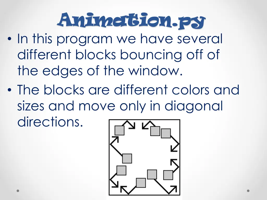 animation py animation py in this program we have