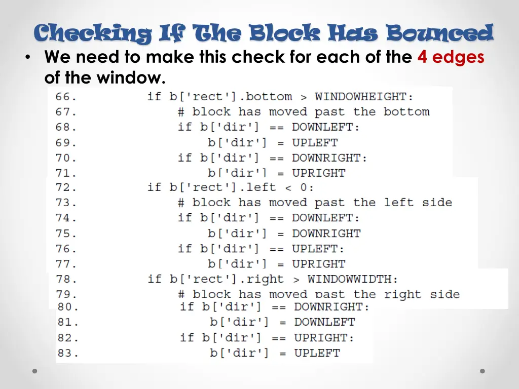 checking if the block has bounced checking 1