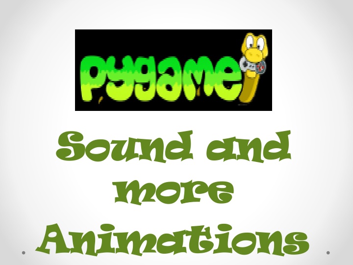 sound and sound and more more animations