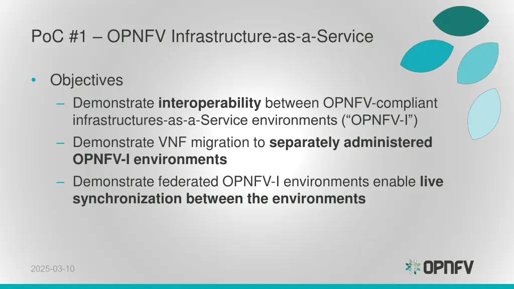 poc 1 opnfv infrastructure as a service 1