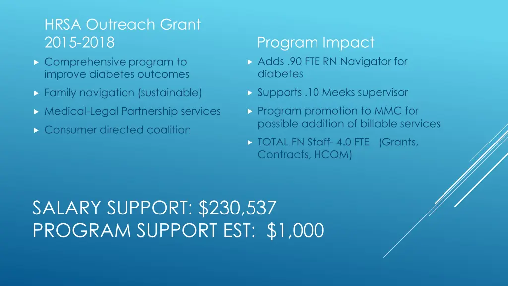 hrsa outreach grant 2015 2018 comprehensive