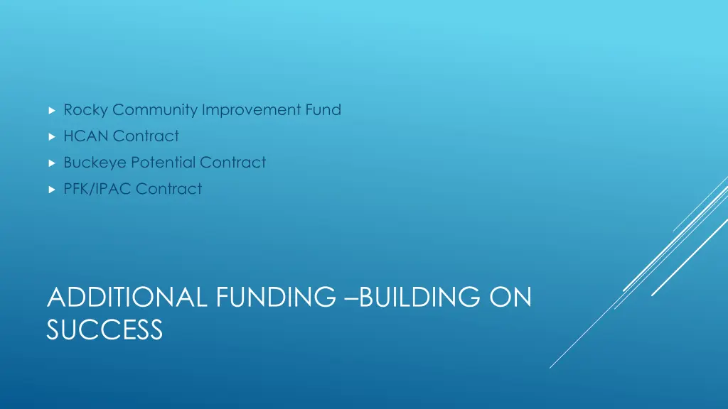 rocky community improvement fund