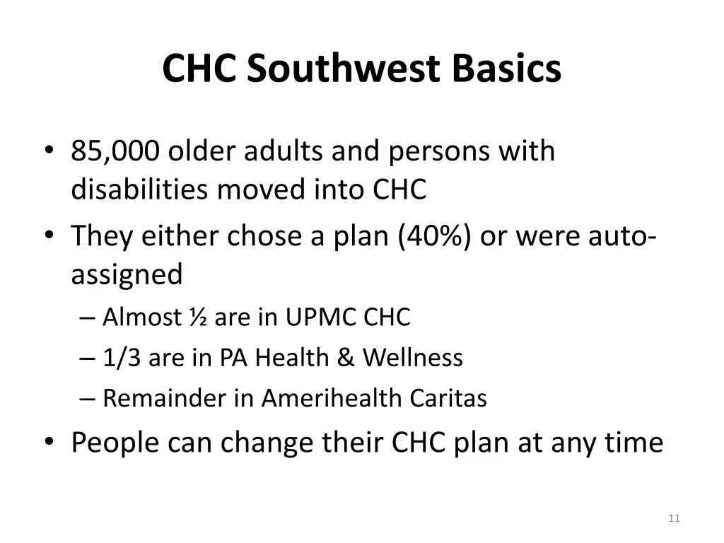 chc southwest basics 1
