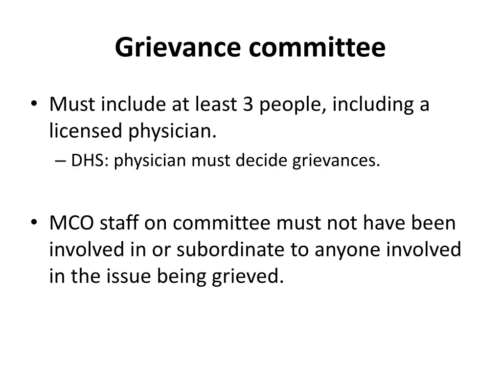 grievance committee