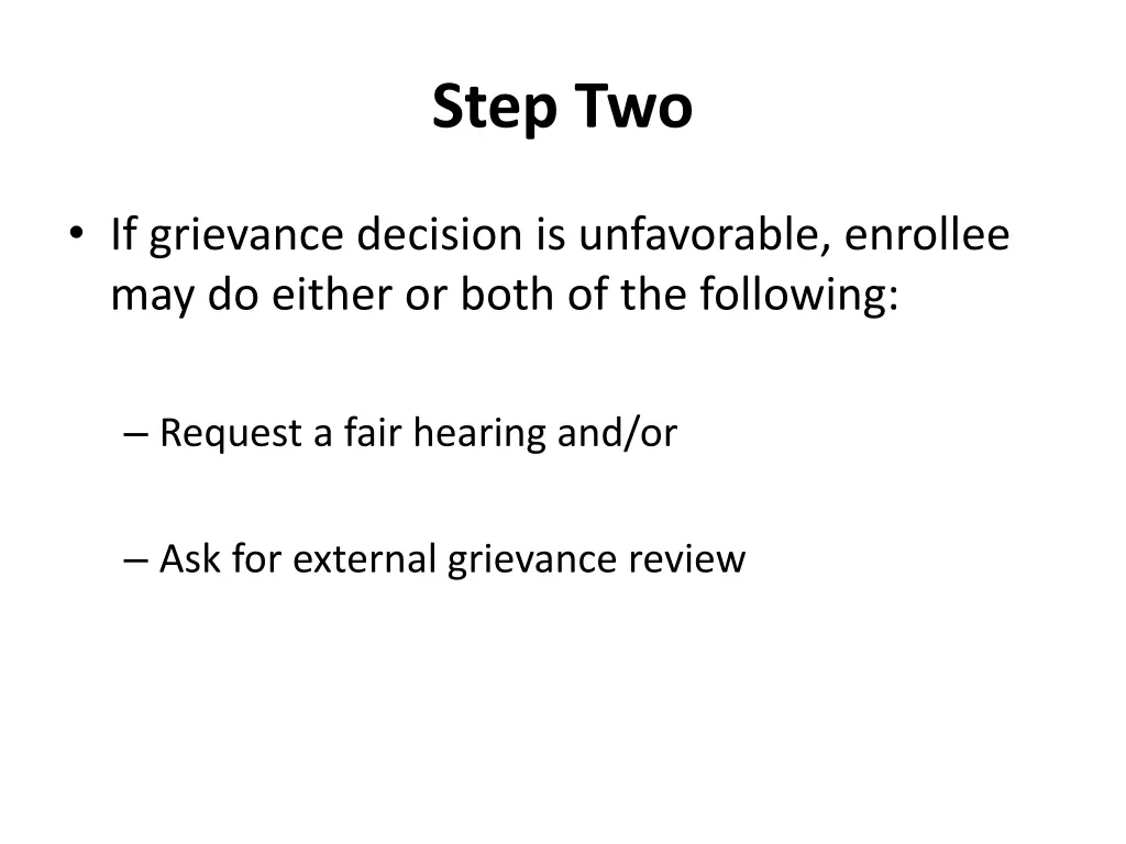 step two
