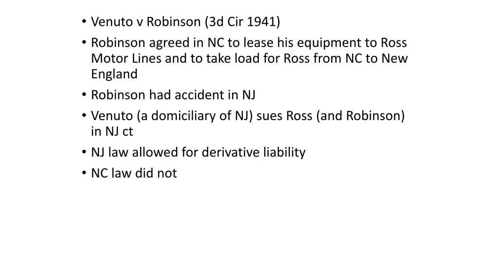 venuto v robinson 3d cir 1941 robinson agreed