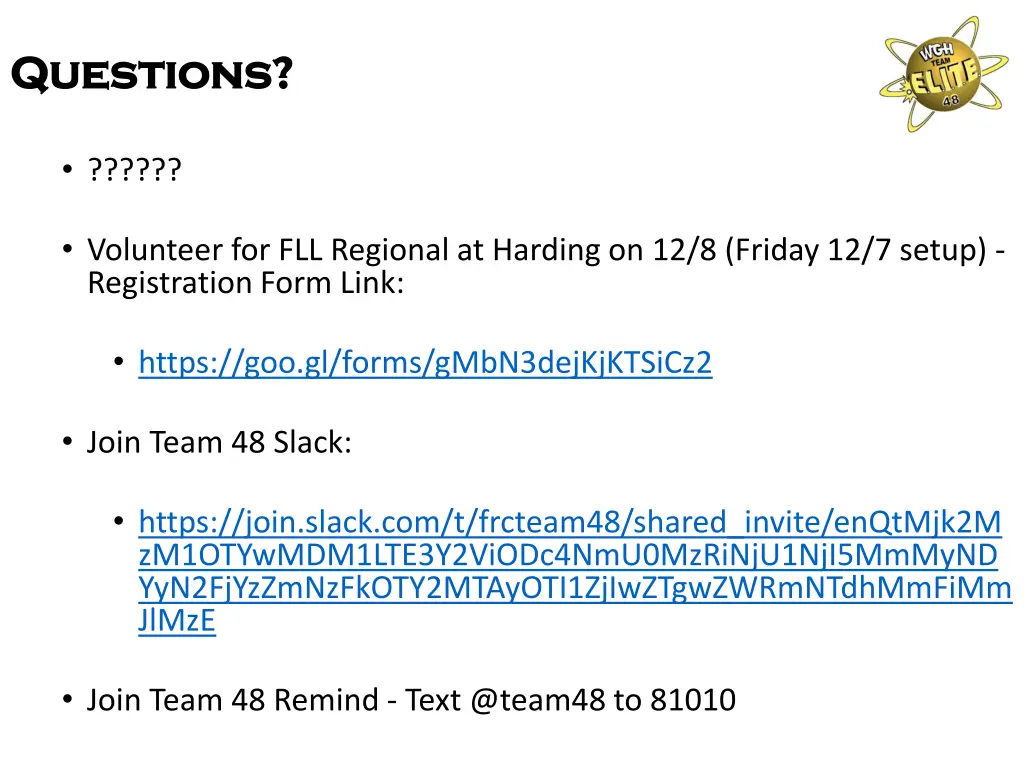 questions questions
