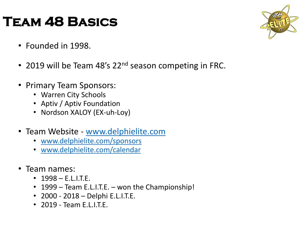 team 48 team 48 basics