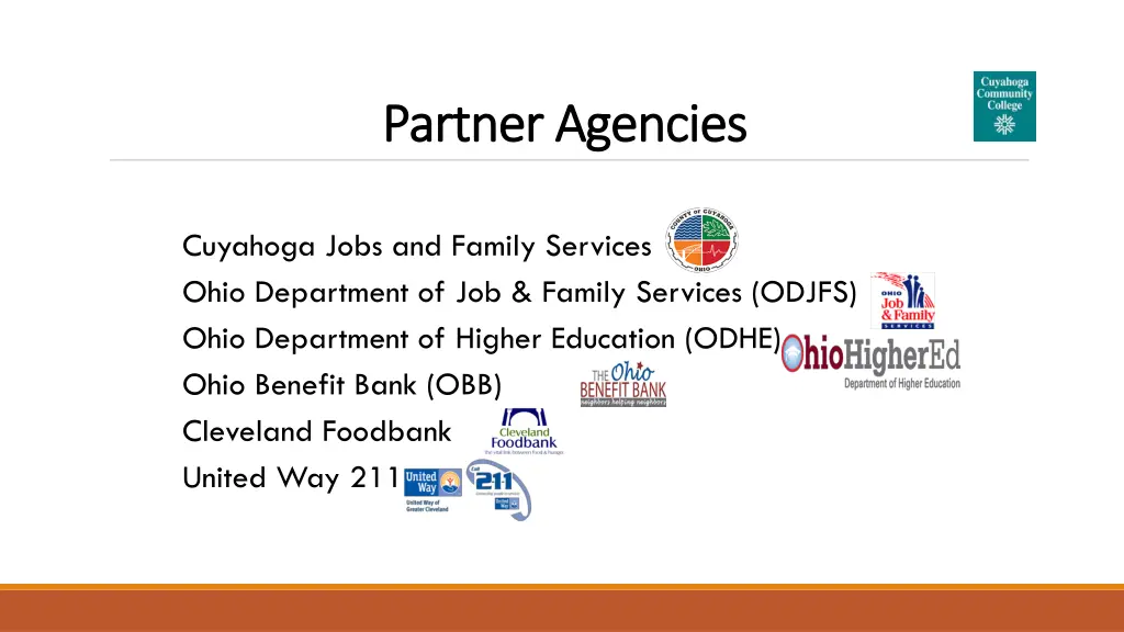 partner agencies partner agencies