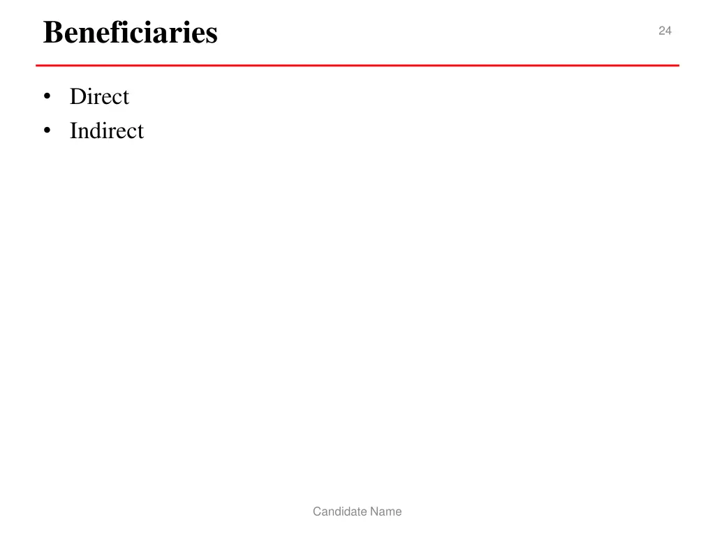 beneficiaries 1
