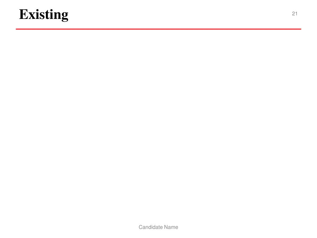existing