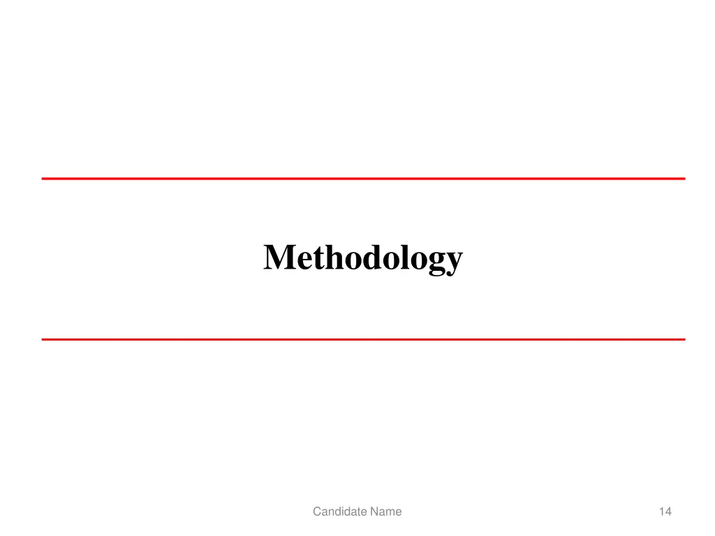 methodology