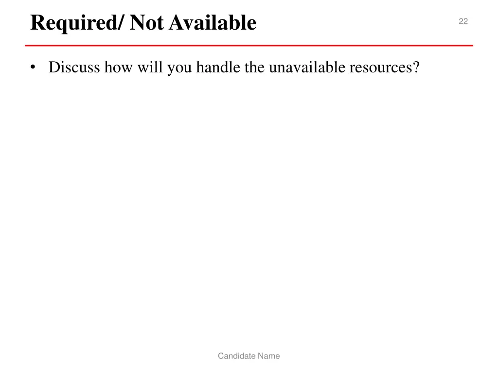 required not available