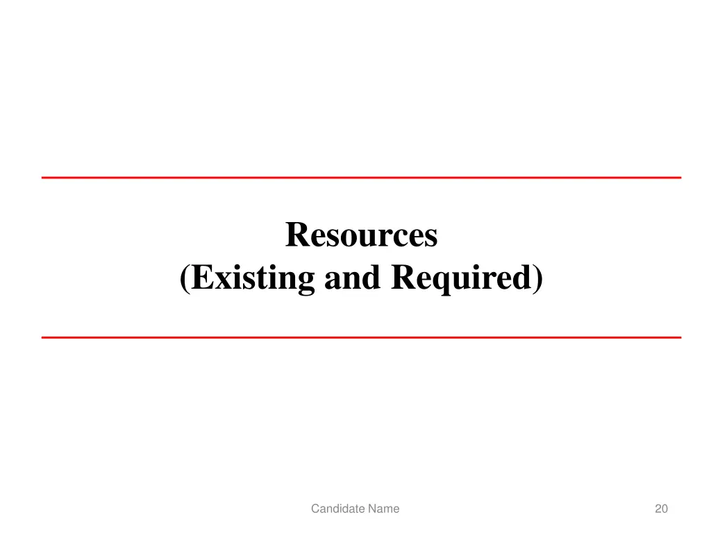 resources