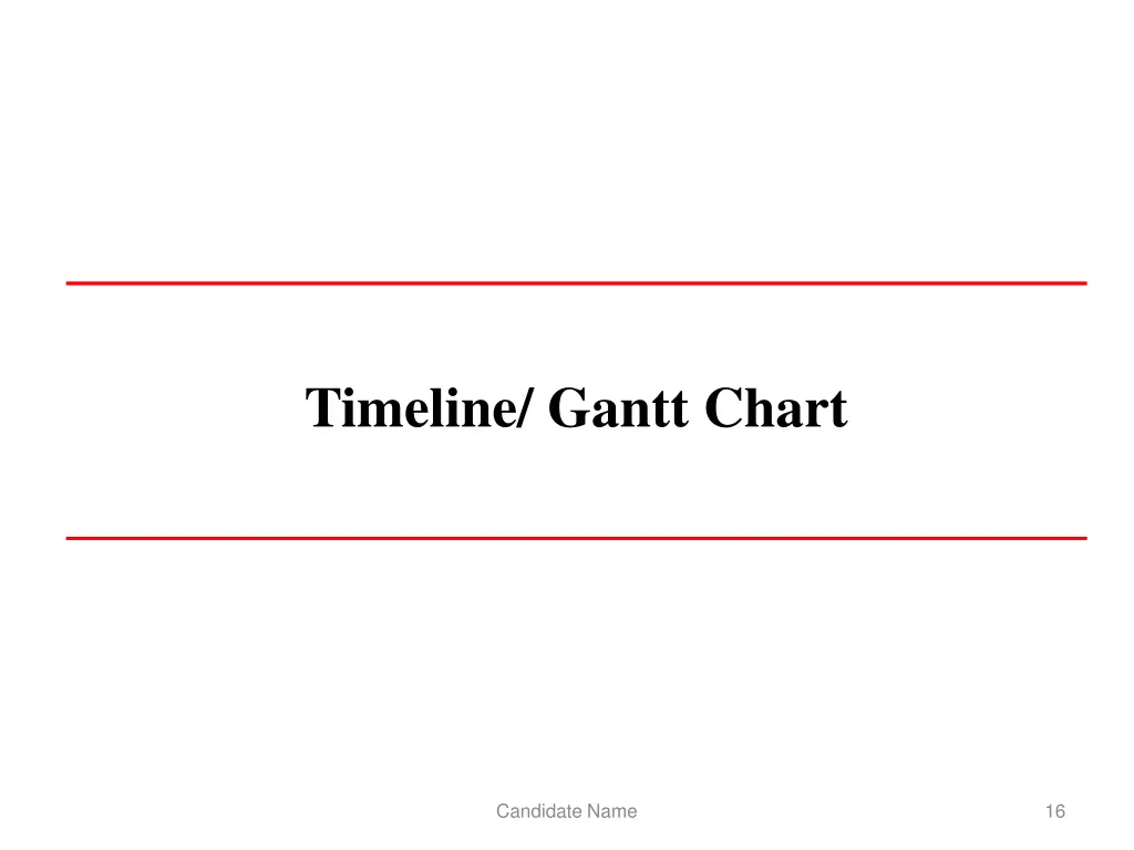 timeline gantt chart