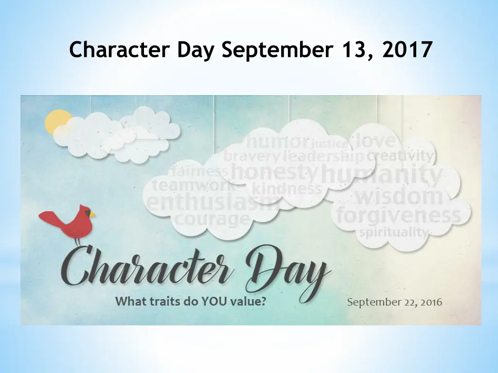 character day september 13 2017