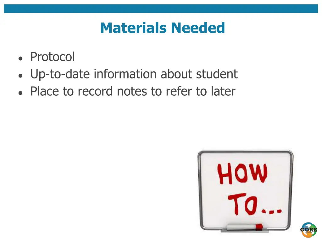 materials needed