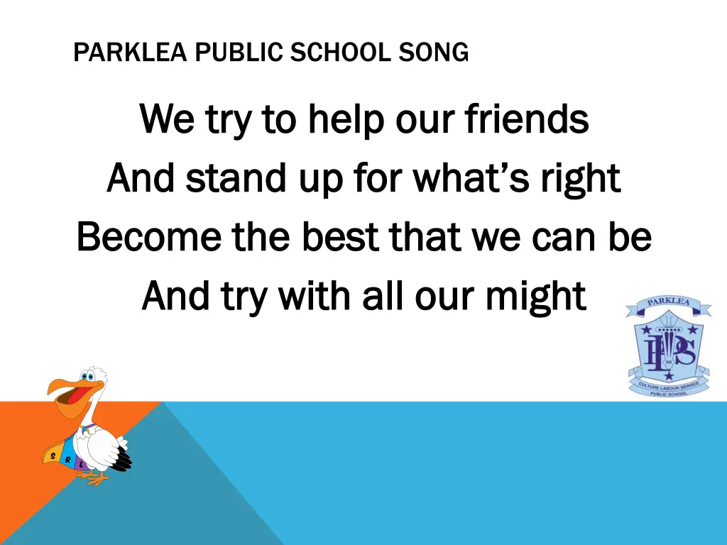 parklea public school song 1
