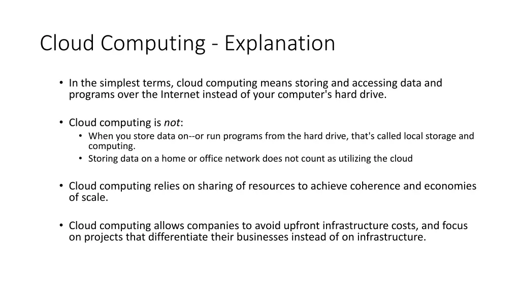 cloud computing explanation