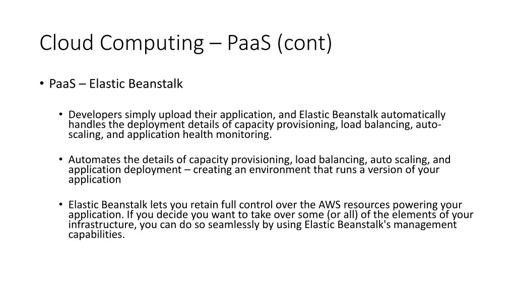 cloud computing paas cont