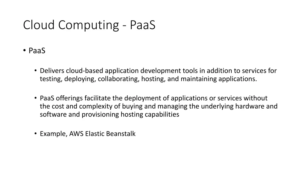 cloud computing paas