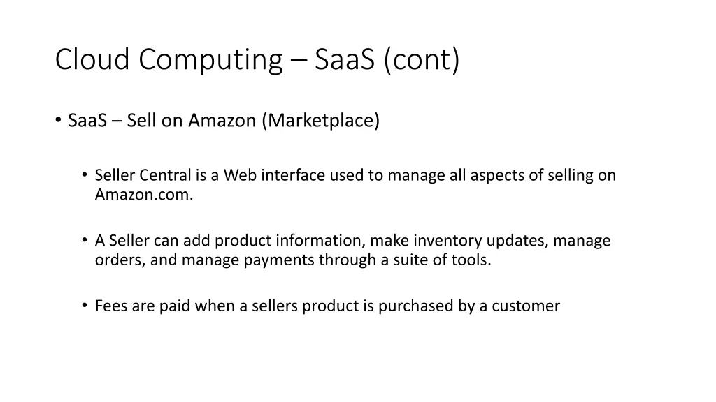 cloud computing saas cont