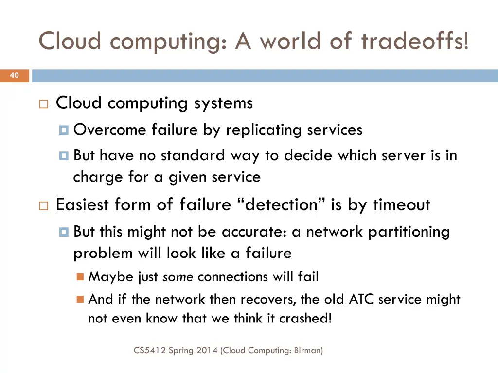 cloud computing a world of tradeoffs