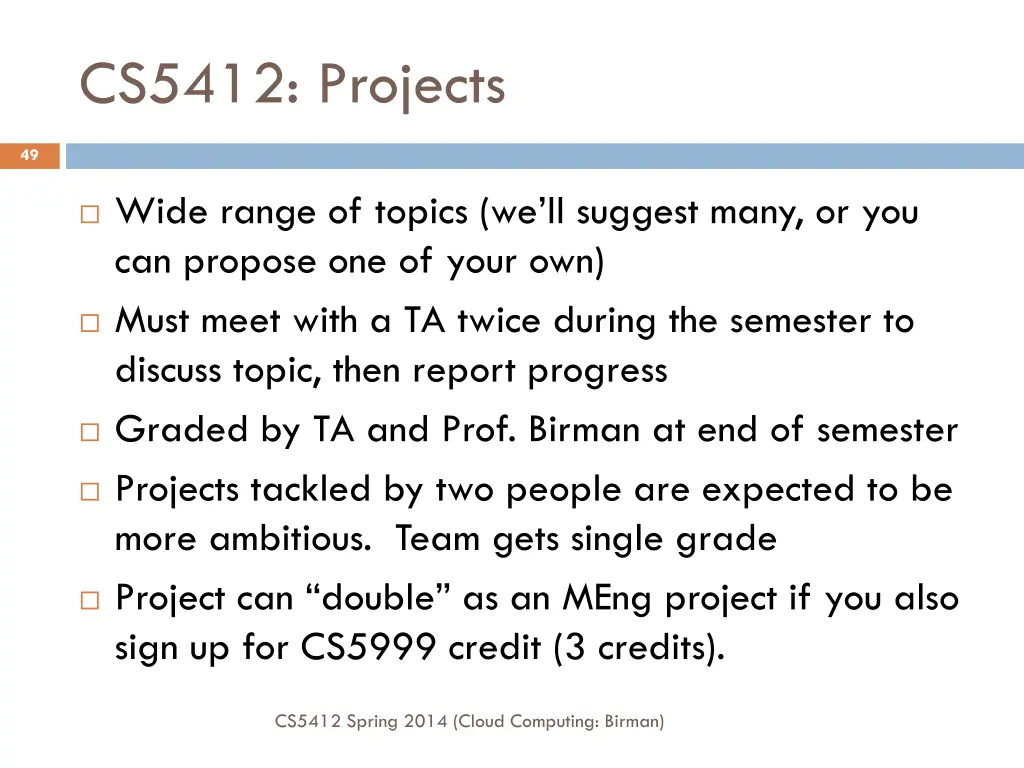 cs5412 projects